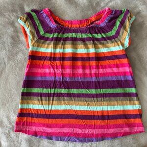 EUC Baby Gap Brightly Colored Striped Short Sleeve Tee Sz 2 yrs